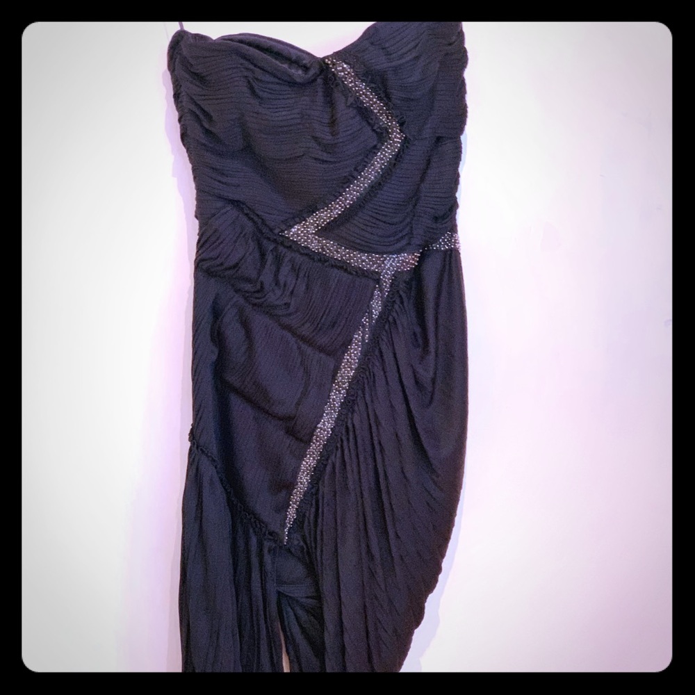 Roberto Cavalli Strapless Beaded Dress